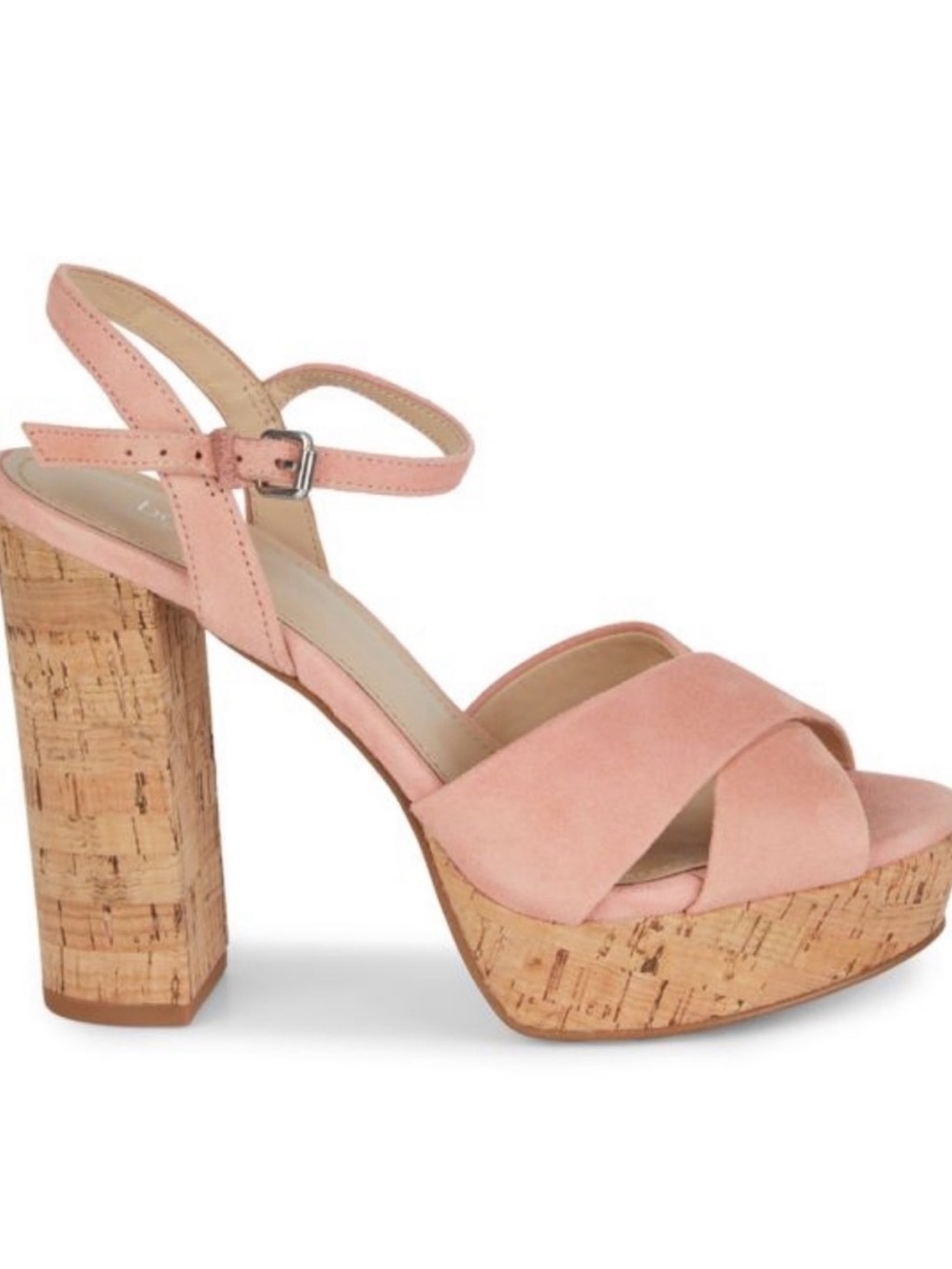 NWB Botkier New York Peach Suede Cork Platform Sandals Size 8.5
